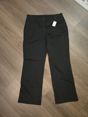 Lands' End Black Straight Chinos